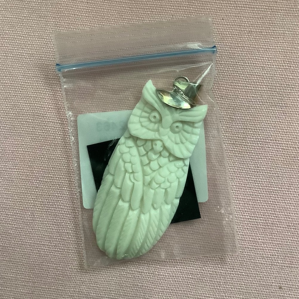 Bone Owl Pendant